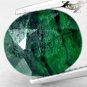 6.15 CT.Natural Oval 10*12 mm Black Patch Vein Vivid Hard Green Asia Maw Sit Sit