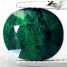 4.13 CT.Natural Oval 9*10.5 mm. Black Patch Green You Know Where Maw Sit Sit Gem