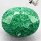 14.68 CT.Natural Oval 13.7*16.7 mm Black Spots Green You Know Where Maw Sit Sit