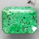 4.83 CT.Natural Emerald 8*10 mm. Black Patch Gold Pyrite Crystal Maw Sit Sit Gem