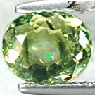 Unusual Natural Oval 6*7m Rainbow Spark Circle Blue Mohrenkopf Tourmaline 0.92CT