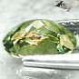 Unusual Natural Oval 6*7m Rainbow Spark Circle Blue Mohrenkopf Tourmaline 0.92CT