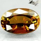7.05 Ct.Flawless Natural Oval 10*14.5mm Biaxial MultiClr Yellow Green Tourmaline