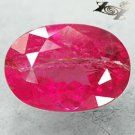 5.15 CT.Natural Oval 8*12 mm. Vivid Reddish Pink Nigeria Rubellite Tourmaline