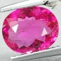 Natural Oval 7.5*9 mm. Vivid Reddish Pink Nigeria Rubellite Tourmaline 1.94 CT.
