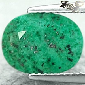 3.33 CT.Natural Oval 8*11 mm. Black Patch Gold Pyrite Matrix Asia Maw Sit Sit