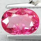 Natural Oval 6*8mm Intense Hot Reddish Pink Nigeria Rubellite Tourmaline 1.14 CT