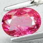 Natural Oval 6*8mm Intense Hot Reddish Pink Nigeria Rubellite Tourmaline 1.14 CT