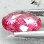 Natural Oval 6*8mm Intense Hot Reddish Pink Nigeria Rubellite Tourmaline 1.14 CT