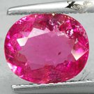 2.02 CT.Natural Oval Vivid Reddish Pink Nigeria Rubellite Tourmaline Gem 碧璽電氣石