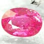 Natural Oval 6*8mm. Vivid Pink Nigeria Rubellite Tourmaline 1.55 CT.Gems 碧璽電氣石