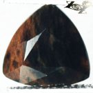 3.23 CT.Unusual Natural Trillion 10 mm Smoky Volcanic Quartz Melt Brown Obsidian