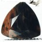3.23 CT.Unusual Natural Trillion 10 mm Smoky Volcanic Quartz Melt Brown Obsidian