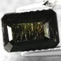 Natural Emerald 5.5*8mm Red Rutile Blood rain Green Verdelite Tourmaline 1.73 CT
