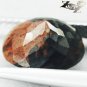 2.85 CT.Unusual Natural Oval 9*10 mm. Smoky Volcanic Quartz Matrix Melt Obsidian