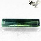 2.1 CT.Natural Rectangular 4*17 mm. Green Blue Bi Color Liddicoatite Tourmaline