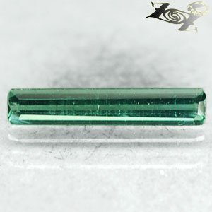 Natural Rectangular 3*16 mm. Blue Green Bi Color Liddicoatite Tourmaline 1.05 CT
