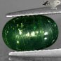 2.78 CT.Natural Oval 7*11 mm. Cat's Eye Intense Leaf Green Verdelite Tourmaline