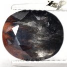 2.79 CT.Unusual Natural Oval 9*10.5 mm. Crystal Peach Melt In Brown Obsidian Gem