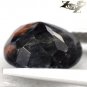 2.79 CT.Unusual Natural Oval 9*10.5 mm. Crystal Peach Melt In Brown Obsidian Gem