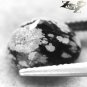 4.17 CT.Natural Oval 9.5*11.5 mm. Grey Patch Black Africa Snowflake Obsidian Gem