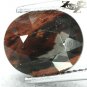 3.51 CT.Natural Oval 9*11 mm Smoky Volcanic Quartz Melt Matrix Brown Obsidian