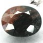 4.14 CT.Natural Oval 10*12.5mm Black Patch Volcanic Quartz Matrix Brown Obsidian