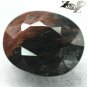 4.14 CT.Natural Oval 10*12.5mm Black Patch Volcanic Quartz Matrix Brown Obsidian