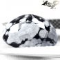 3.61 CT.Natural Oval 9.5*11 mm. Gray Patch Black Africa Snowflake Obsidian Gems