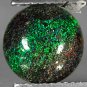 2.52 CT.Natural Round 10 mm. Extreme Play Green Color Whole Blue Black Opal Gems