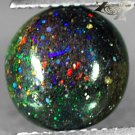 2.74 CT.Natural Round 10 mm. Extreme Play Rainbow Color Australia Black Opal Gem