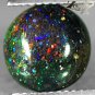 2.74 CT.Natural Round 10 mm. Extreme Play Rainbow Color Australia Black Opal Gem