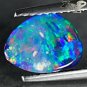 Natural Ausie Extreme Play Rainbow Red Green Blue Color Doublet Opal 1.1 CT.Gems