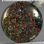 3.2 CT.Natural Round 10 mm. Extreme Play Rainbow Red Green Color Black Opal Gems