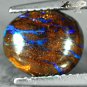 3.07 CT.Natural Oval 8.5*10 mm Play Violet Blue Color in Vein Yowah Boulder Opal