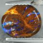 3.07 CT.Natural Oval 8.5*10 mm Play Violet Blue Color in Vein Yowah Boulder Opal