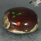 9.89 CT.Natural Oval 13.5*15 mm Extreme Play Red Green Color Chocolate Fire Opal