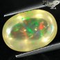 3.44 CT.Natural Oval 8*12 mm. Extreme Play Rainbow Color Yellow Fire Opal &aelig;&deg;&acute;&aelig;�&para;&egrave;��&ccedil;�&frac12;&ccedil;�&sup3;