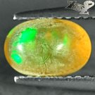 VVS 1 Natural Oval 5.5*8.5 mm. Play Red Green Color Yellow Crystal Opal 1.03 Ct.