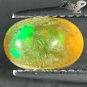 VVS 1 Natural Oval 5.5*8.5 mm. Play Red Green Color Yellow Crystal Opal 1.03 Ct.