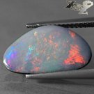 3.46 CT.Natural Australia Extreme Play Red Color Purple Blue Doublet Opal 雙峰蛋白石