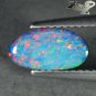 Natural Australia Extreme Play Rainbow Color Blue Doublet Opal 0.92 CT.雙峰蛋白石