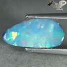 Natural Extreme Play Rainbow Color Cyan Blue Australia Doublet Opal 1.2 CT.Gems