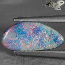 Rare Natural Australia Rainbow Color Playing Blue Purple Doublet Opal 1.84 Ct.Gems