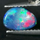 Natural Australia Really Extreme Play Rainbow Color Doublet Opal 0.61 CT.雙峰蛋白石