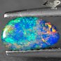 Rare Quality Natural Australia Xtrem Play Red Orange Gold Green Color Doublet Opal