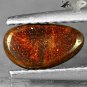 Rare Quality Natural Australia Xtrem Play Red Orange Gold Green Color Doublet Opal