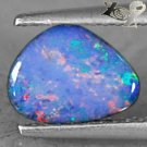 Natural Australia Extreme Play Green Red Color Blue Violet Doublet Opal 0.8 CT.