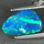 Natural Australia Extreme Play Green Color Blue Doublet Opal 0.85 CT.Gemstones