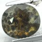 3.16 CT.Natural Oval 9*10 mm. Black Dendrite Moss Tree Full Holy White Opal Gem